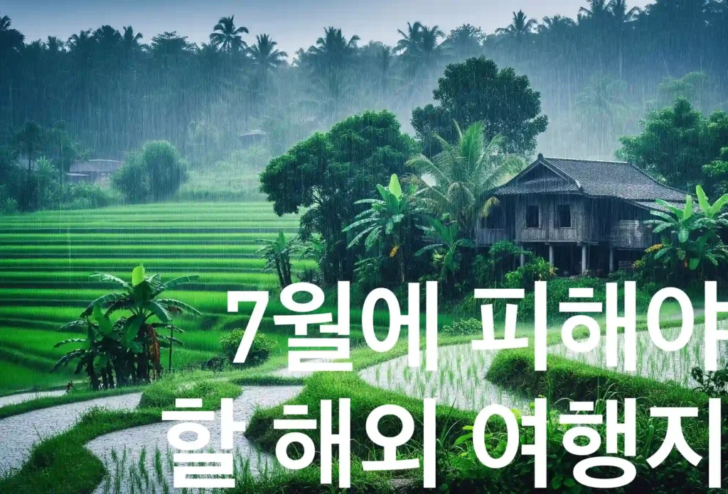 7월에 피해야 할 해외 여행지